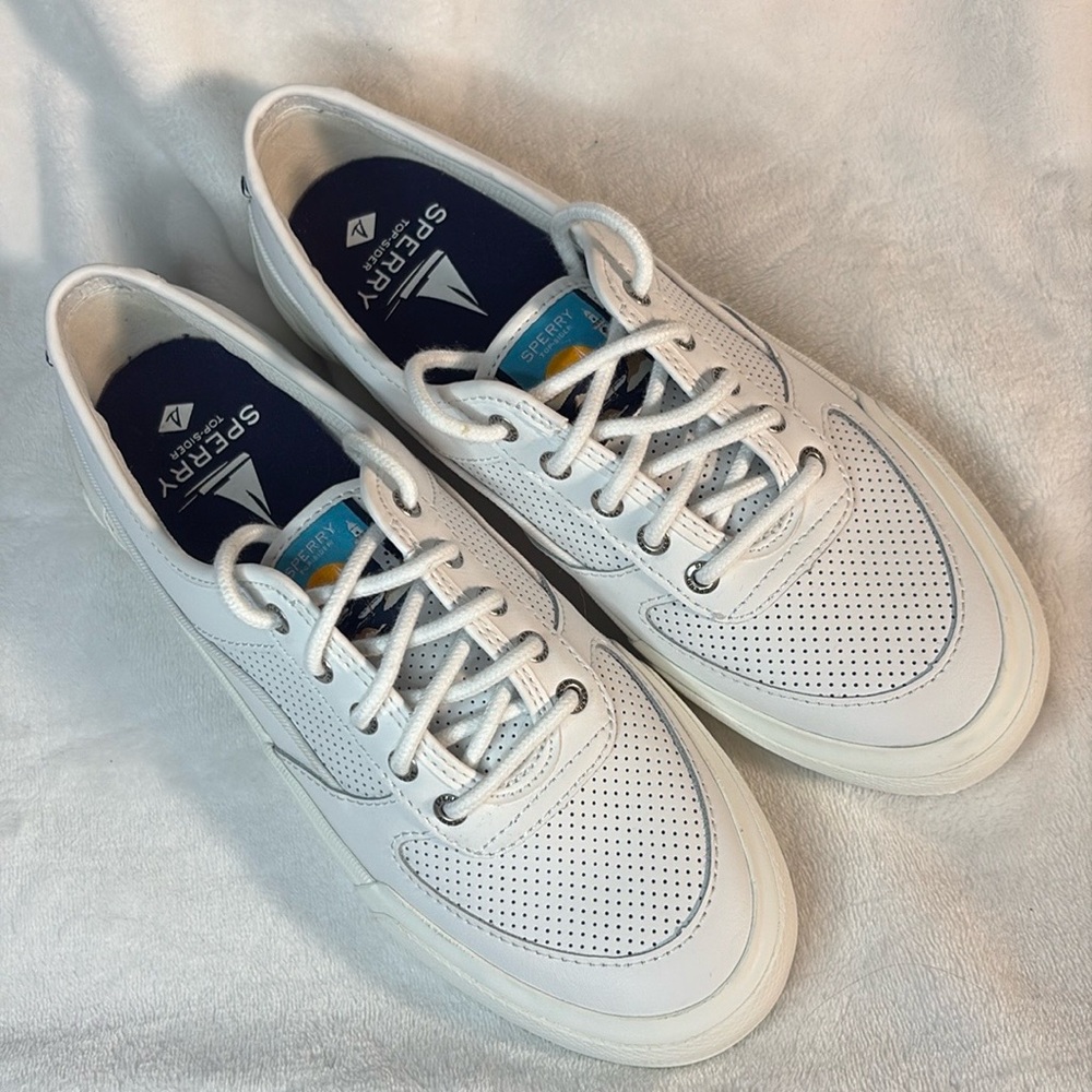 Sperry soletide white leather sneakers - Picture 2 of 6